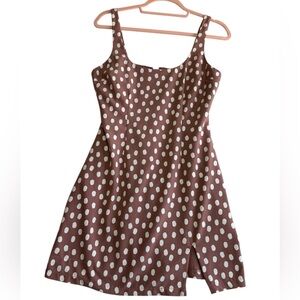 Abercrombie & Fitch Brown Polka Dot Dress